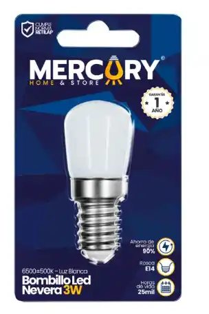 BOMBILLO LED NEVERA 3W - MERCURY