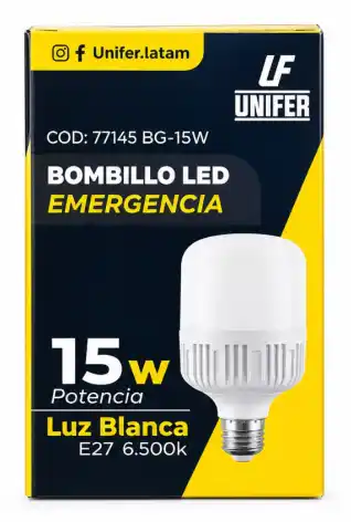 BOMBILLO LED DE EMERGENCIA 15W - UNIFER
