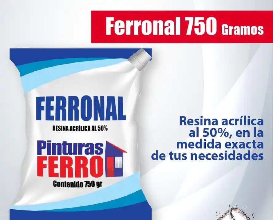 RESINA 50% FERRO 750 GRM