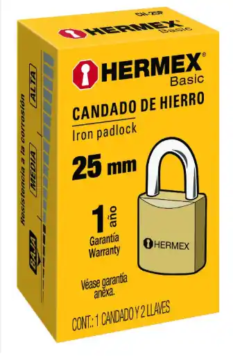 CANDADO 25- HERMEX