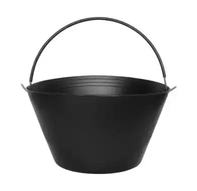 BALDE NEGRO CONSTRUCION 12 LITROS - NEGRO