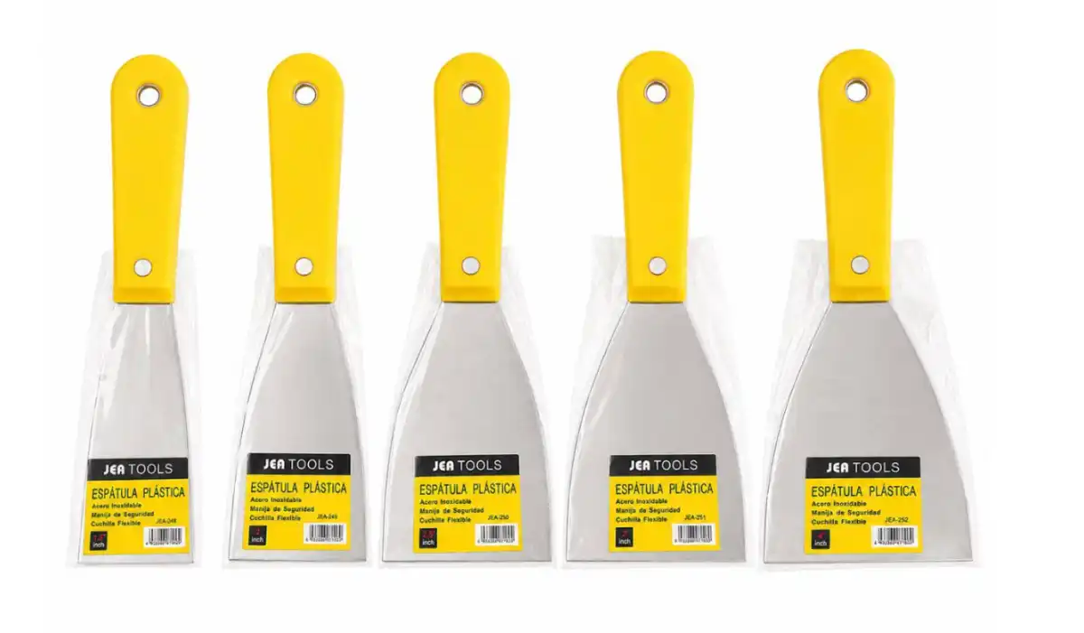 ESPATULA METALICA MANGO PLASTICO AMARILLA 2.5'- JEA TOOLS