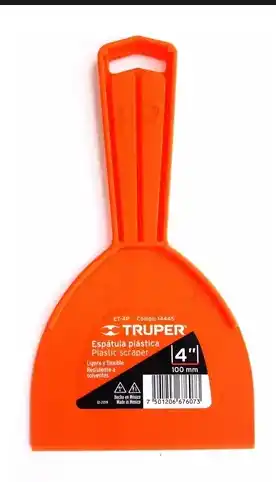 ESPATULA PLASTICA CON MANGO 4 TRUPER