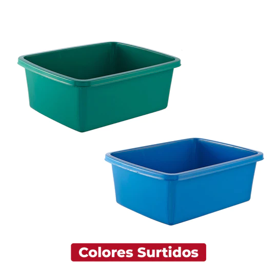 BALDE CUADRADO PLASTICO