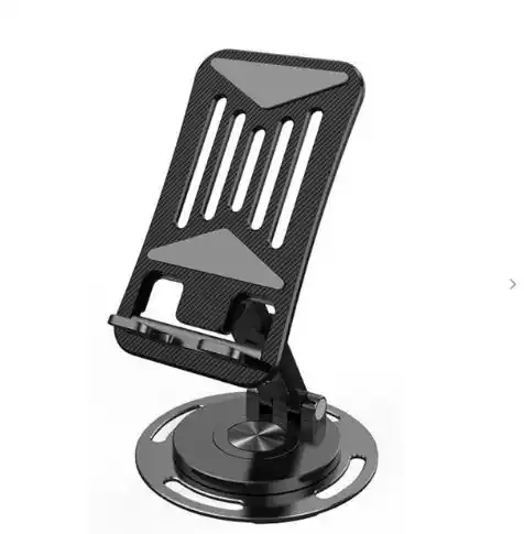 SOPORTE CELULAR GIRATORIO PLASTICO NEGRO/GRIS 1125