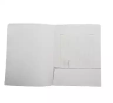 CARPETA PRESENTACION CON BOLSILLO BLANCA X25