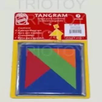TANGRAM ,7 piezas+marco, en caucho-espuma, con folleto