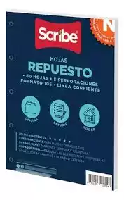 REPUESTO FOLDER 80H 5PERFORACIONES SCR* 0925