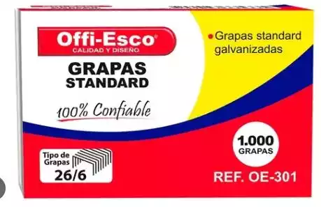 GRAPA ESTANDAR OE-301 26/6 X1000 1125+
