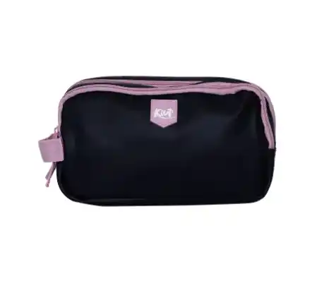 CARTUCHERA KIUT 3 BOLSILLOS DARK PINK 0126