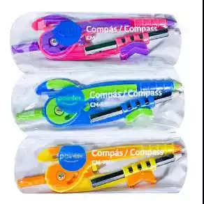 COMPAS PLASTICO + LAPIZ POINTER 1225