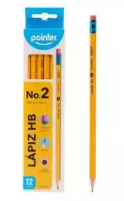 LAPIZ HEXAGONAL HB CAJA*12 POINTER 1225