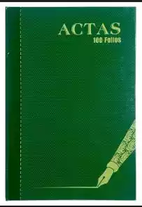 LIBRO ACTAS 100 FOLIOS/ 50 HOJAS PASTA DURA NIK* 1225+