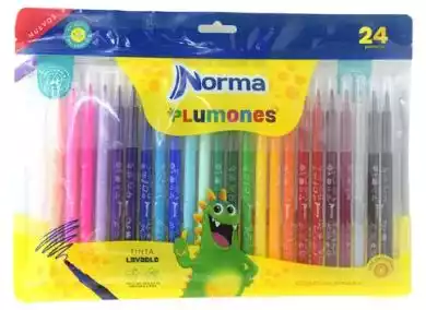 PLUMON LAVABLE PUNTA BALA x24 NORMA 1225