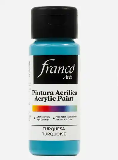 ACRILICO AL FRIO TURQUESA 60ML FRAN* 0726