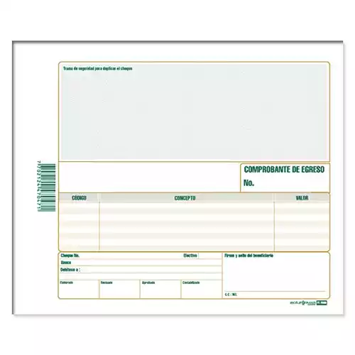 COMPROBANTE DE EGRESO  CON CHEQUE FE-2006