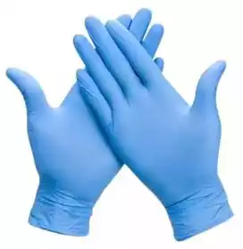 GUANTE NITRILO CAJA X100 UND NEGRO/AZUL SCO* 0426