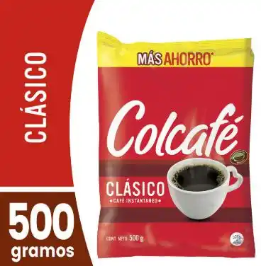 CAFÉ INSTANTÁNEO CLÁSICO COLCAFE X500GRS 0726