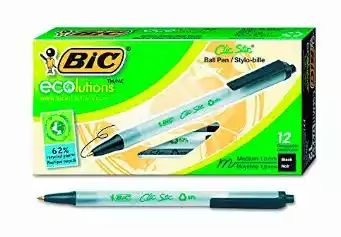 BOLIGRAFO RETRACTIL NEGRO BIC* ECO CAJA X12 1125+
