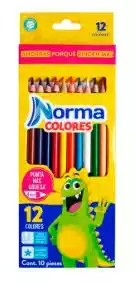 COLORES NORMA X10 LAPICES 12 COLORES 1225+