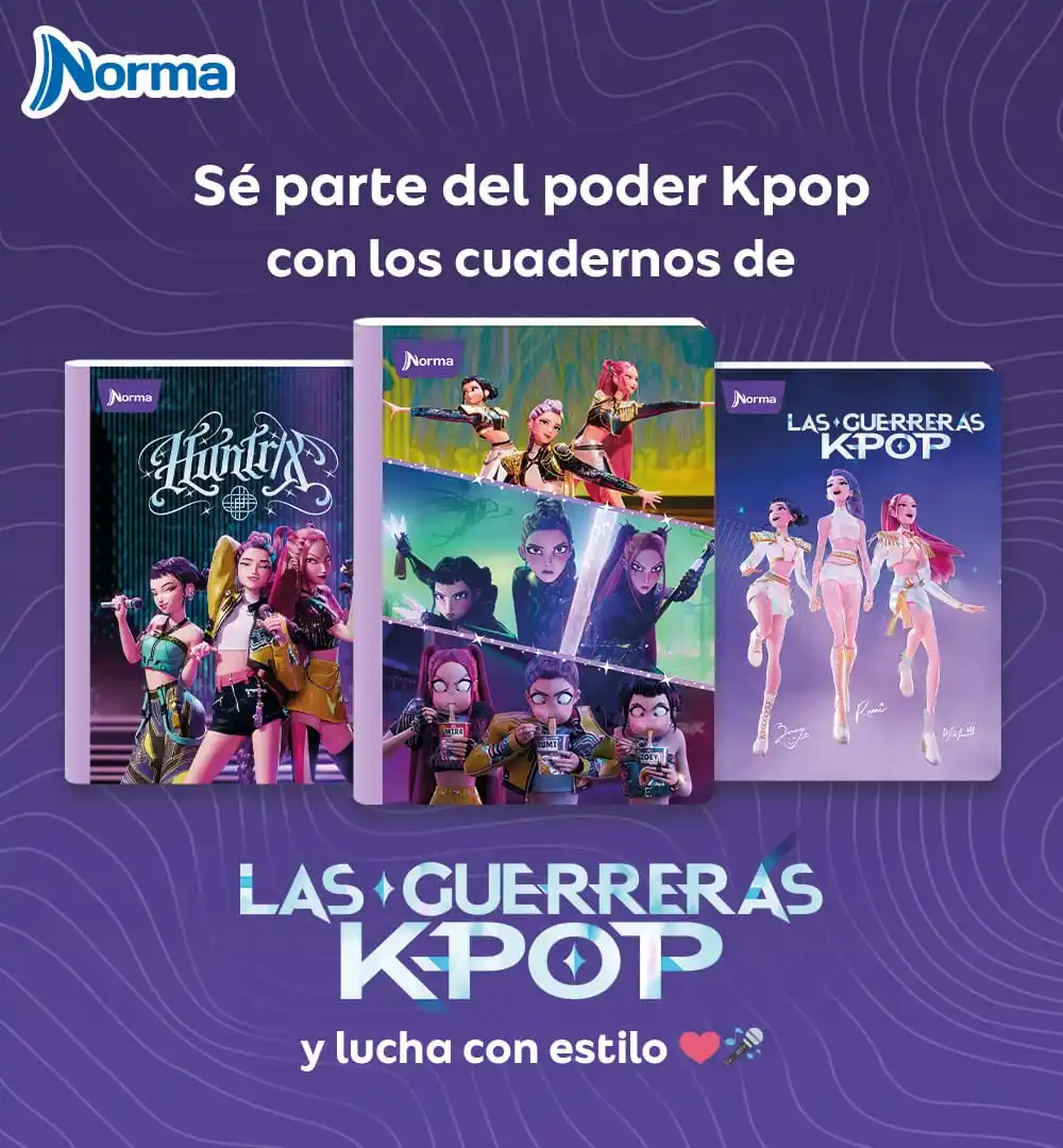 CUADERNO GUERRERAS KPOP 50-2  NOR* 1225+