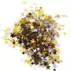 CONFETI METALIZADO FIGURAS  X12 PAQUETES 1125