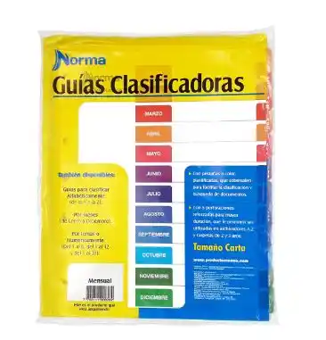 GUIA CLASIFICADORA MENSUAL NORMA 0226