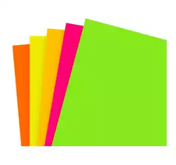 Papel Adhesivo Colores Neon Zeppelin x 10