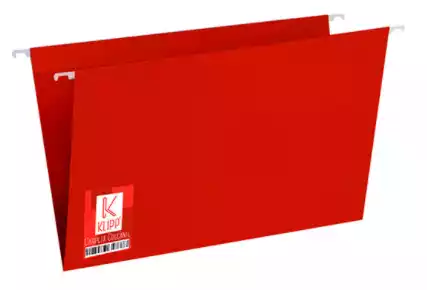CARPETA COLGANTE PLASTICA ROJA 0226
