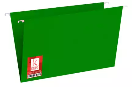 CARPETA COLGANTE PLASTICA VERDE 0226