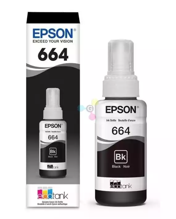 TINTA EPSON 664 ORIGINAL 70ML Black 0126+