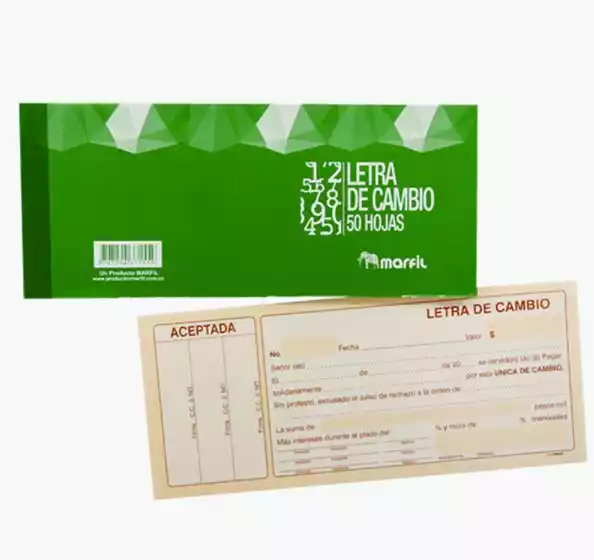 LETRA DE CAMBIO X50 MARFIL