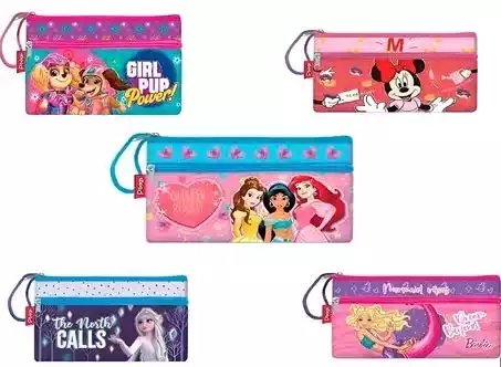 CARTUCHERA SCRIBE 3 BOLSILLOS NIÑA 1125