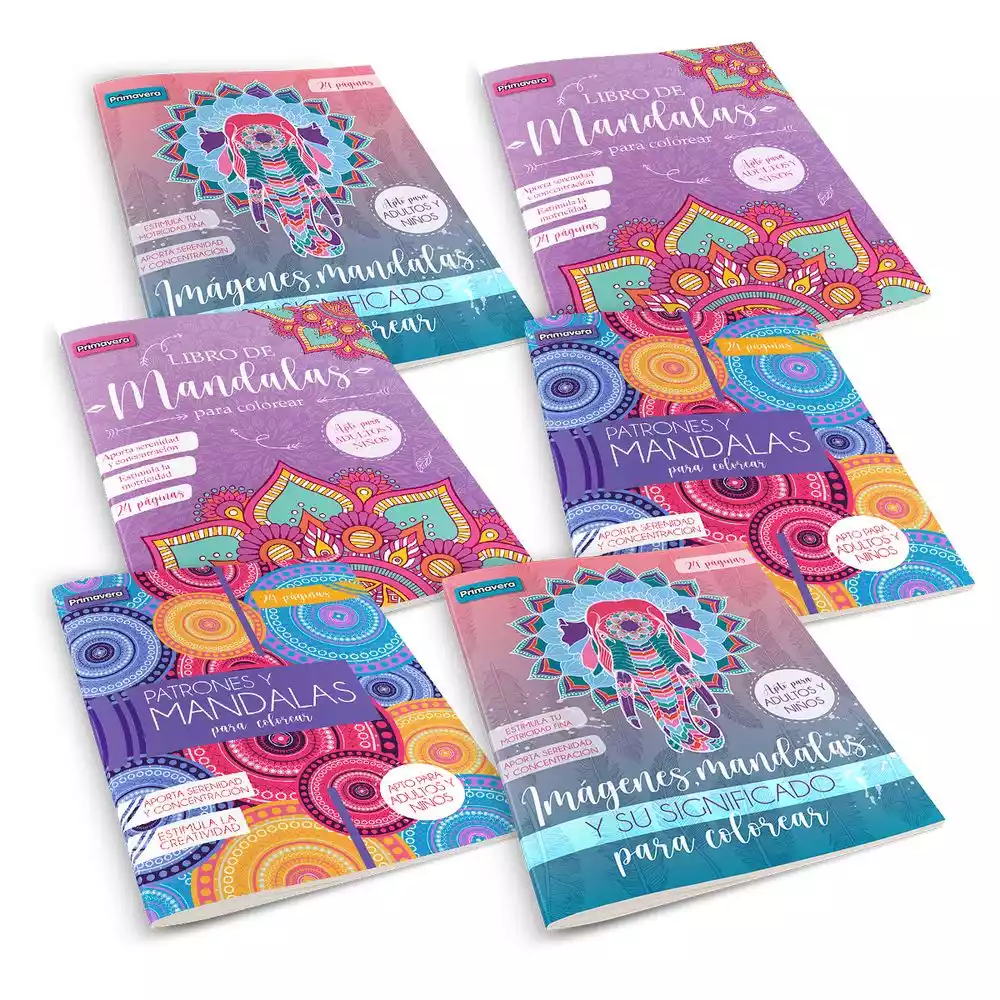 LIBRO DE MANDALAS 24 PAGINAS PRIMAVERA