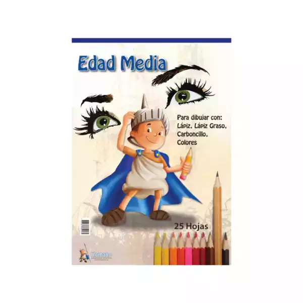 BLOCK EDAD MEDIA 1/8 25HJ ROMANO 1225