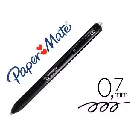 BOLIGRAFO GEL GRIP RT NEGRO PAPER MATE