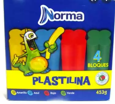PLASTILINA BOQUES X4 NORMA