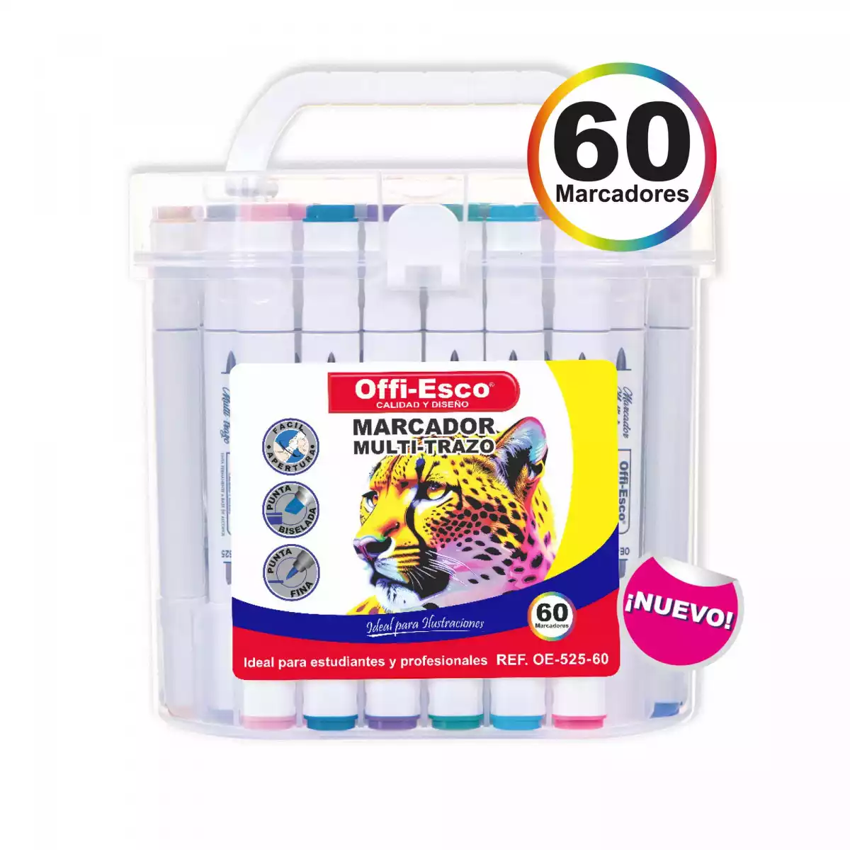 MARCADOR MULTITRAZO OE-525 *60 ALCOHOL 1125+