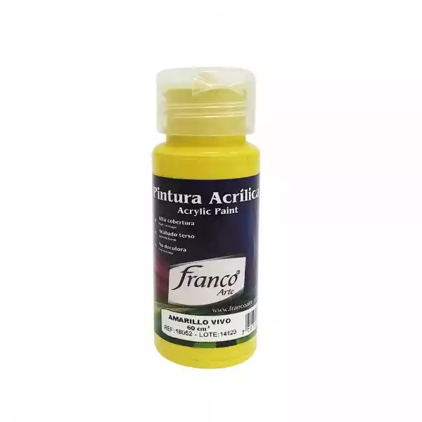 ACRILICO AL FRIO AMARILLO BRILLANTE 60ML FRA* 0226+