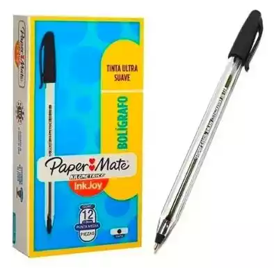 BOLIGRAFO 1.0MM NEGRO CAJA X12 UND PAPER* 1125