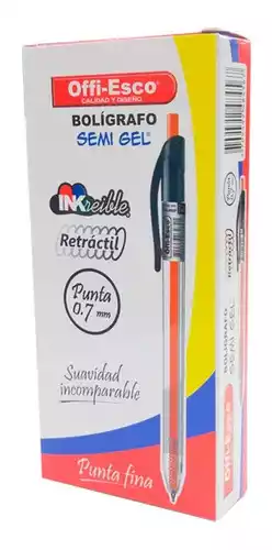 BOLIGRAFO 0.7 OE-053 RT SEMIGEL MORADO
