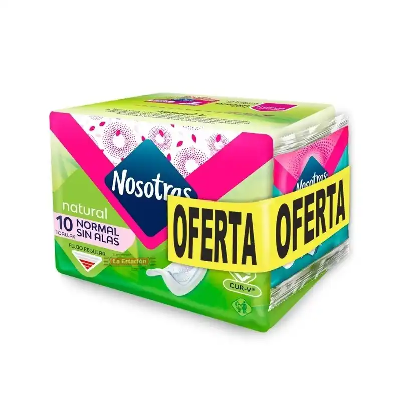 NOSOTRAS NORMAL SIN ALAS X10UNID+1 PROTECTOR X5 UND