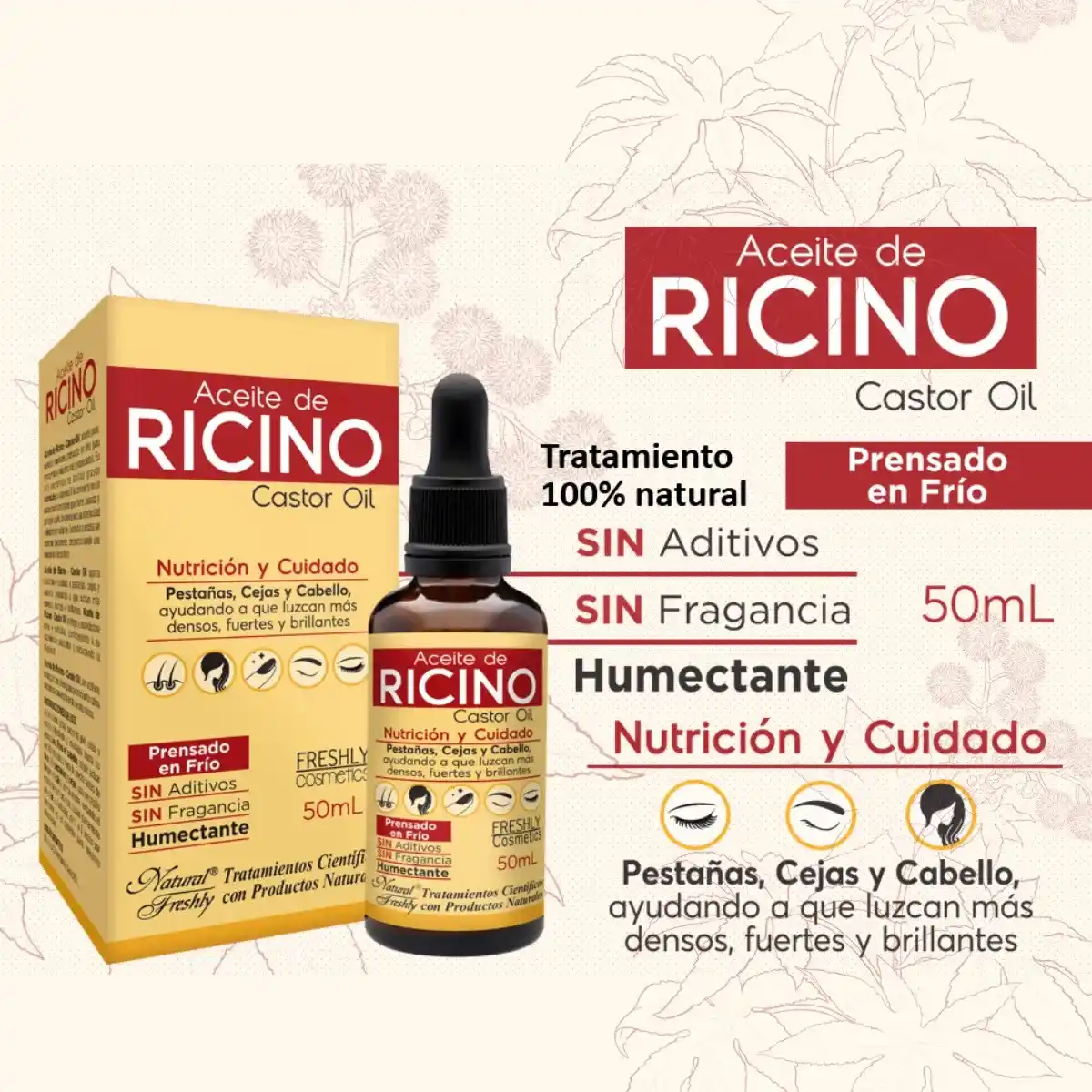 ACEITE RICINO -CASTOR X50ML COSMETICO