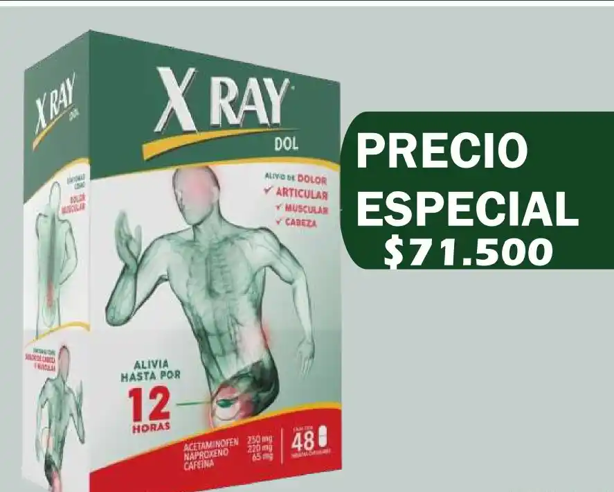 PROMO 49 INCLUYE: 1 DISPLEY X-RAY DOL X48UND