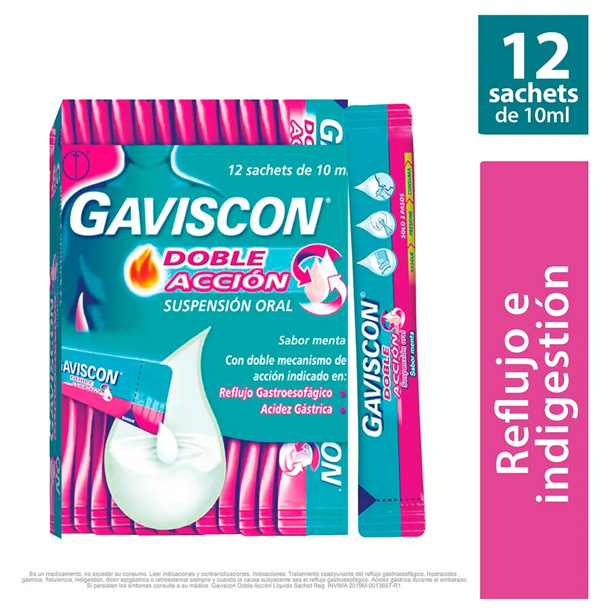 GAVISCON DOBLE ACCION  X12 UNID