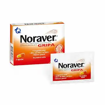 NORAVER GRIPA&nbsp;CAPSULA BLISTER X4 UNID X15