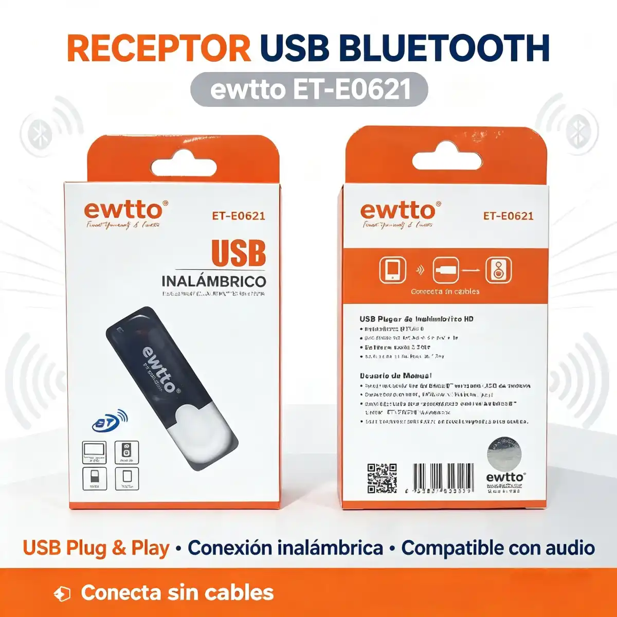 Bluetooth usb ewtto ET-E0621