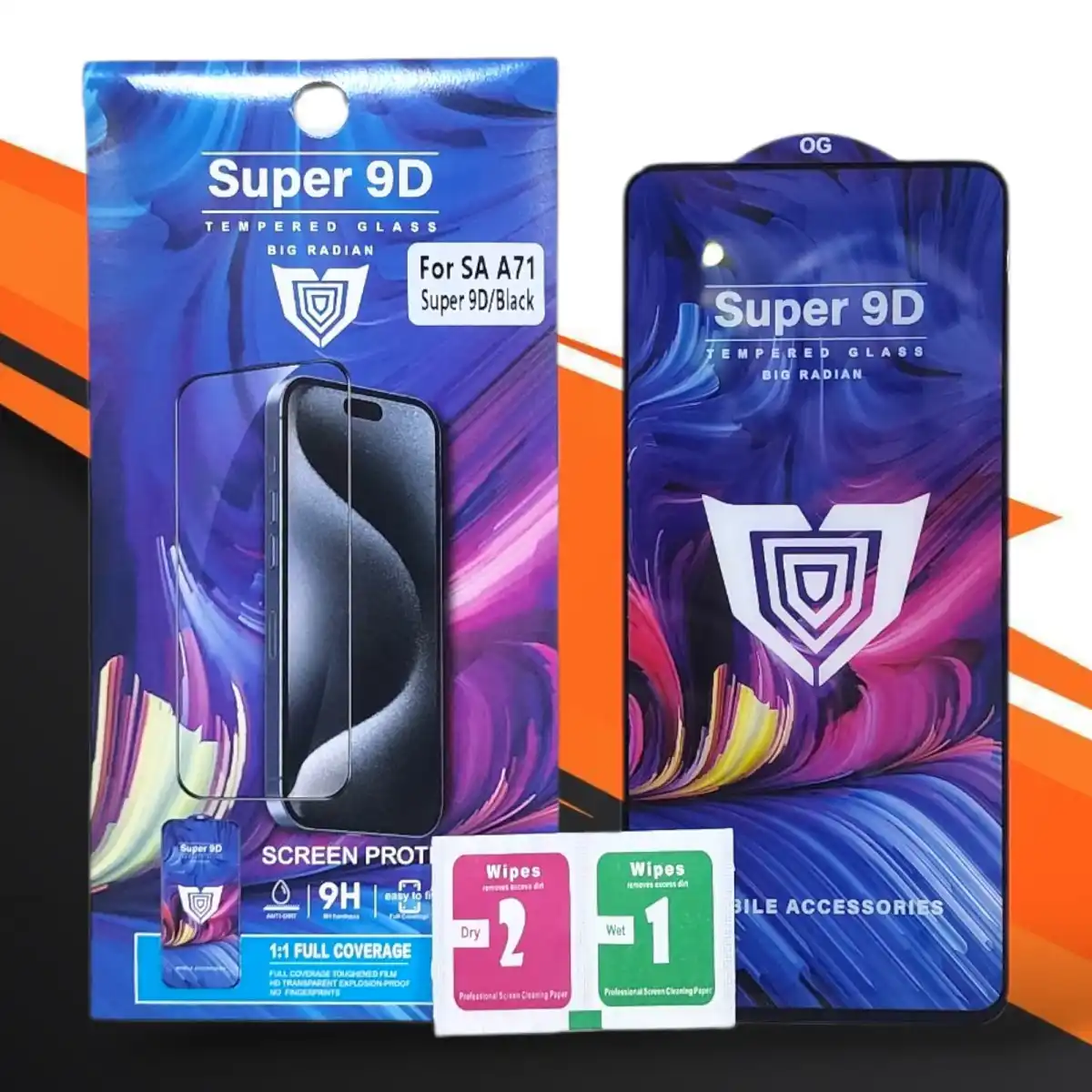 Protector de Pantalla 9D - A21, A21s, A71, A72, A73, Rm Note 12, Rm Note 12 Pro, Cam 20 Pro, INF Note 30 Pro 4G, Go 2024, 90 Lite