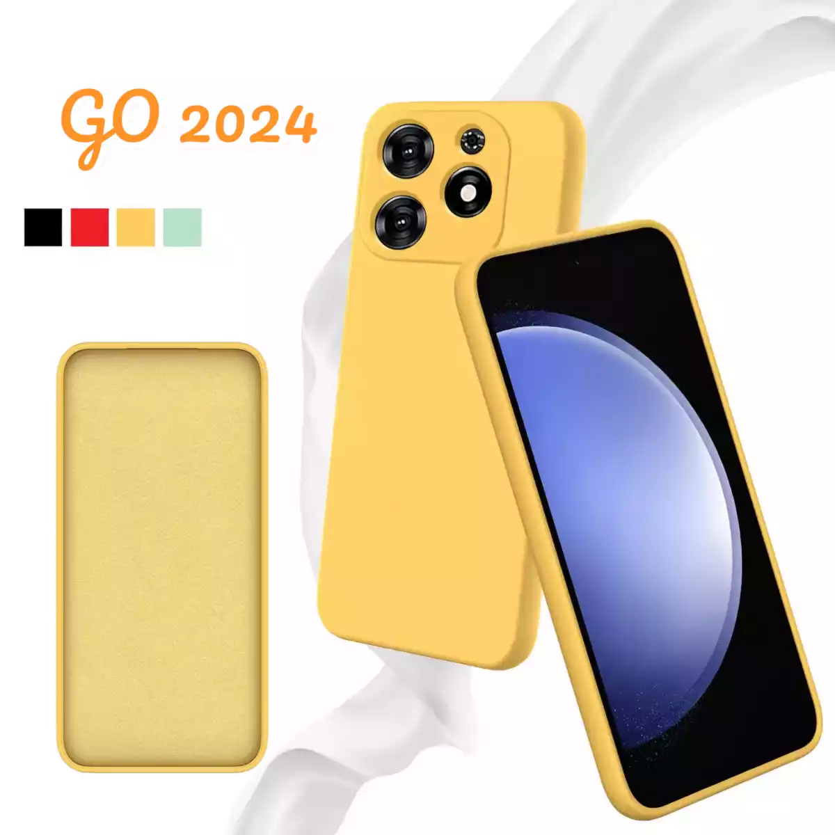 Funda Para Tecno Spark Go 2024 - 20C, 20, Hot 40i, Smart 8, Smart 8 Pro, Pop 8, Itel P55 - Silicon Gamuzada