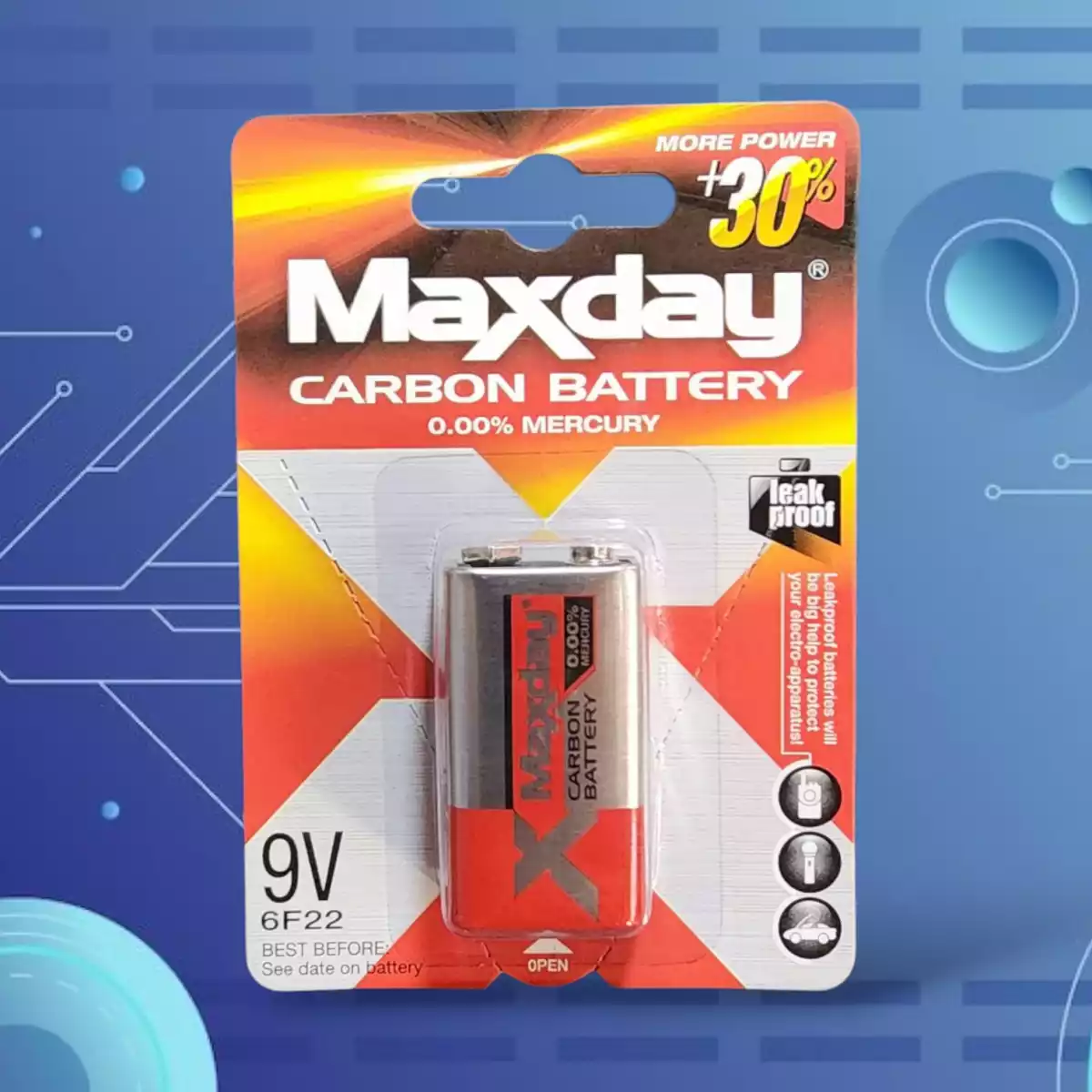 Pila 9v Maxday - 6F22